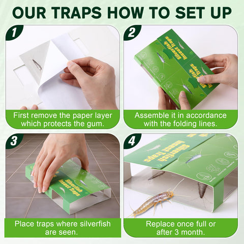 Qualirey traps designed for bathrooms and basements in dark corners.