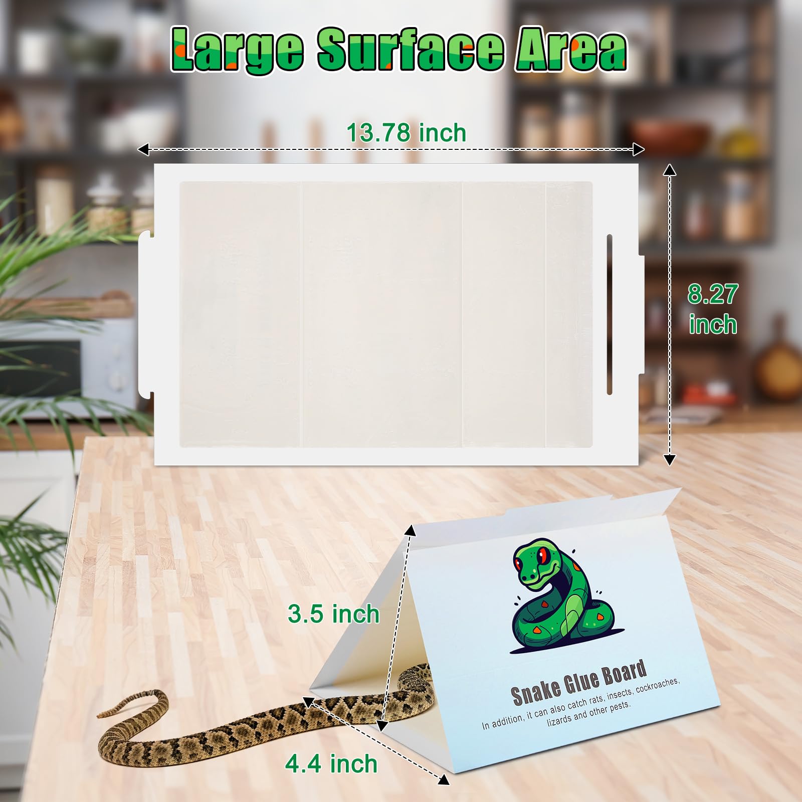 Qualirey snake glue trap shows ready-to-use design for fast setup.
