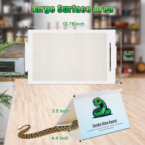 Qualirey snake glue trap shows ready-to-use design for fast setup.
