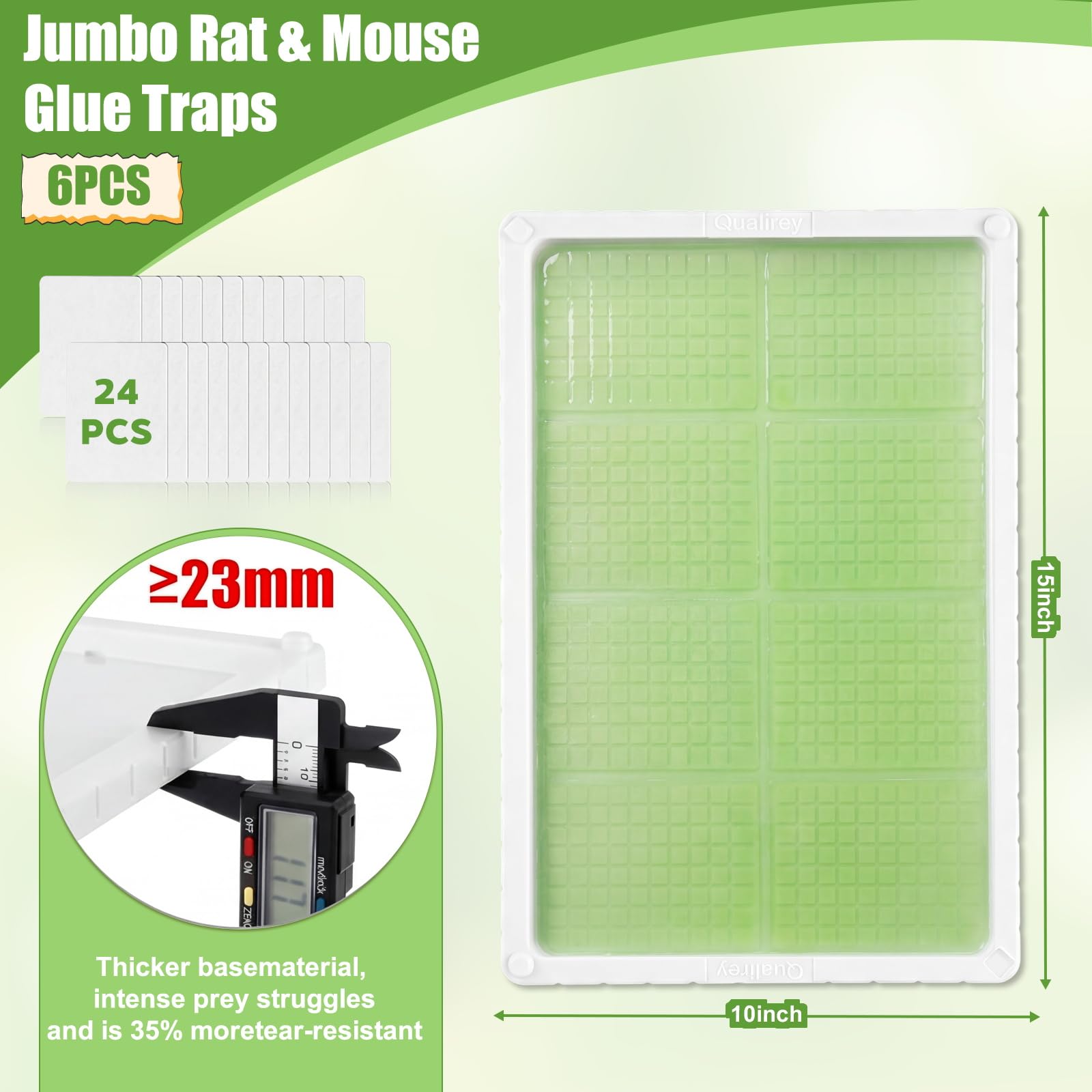 Qualirey snake trap with double-sided adhesive securely anchors pests