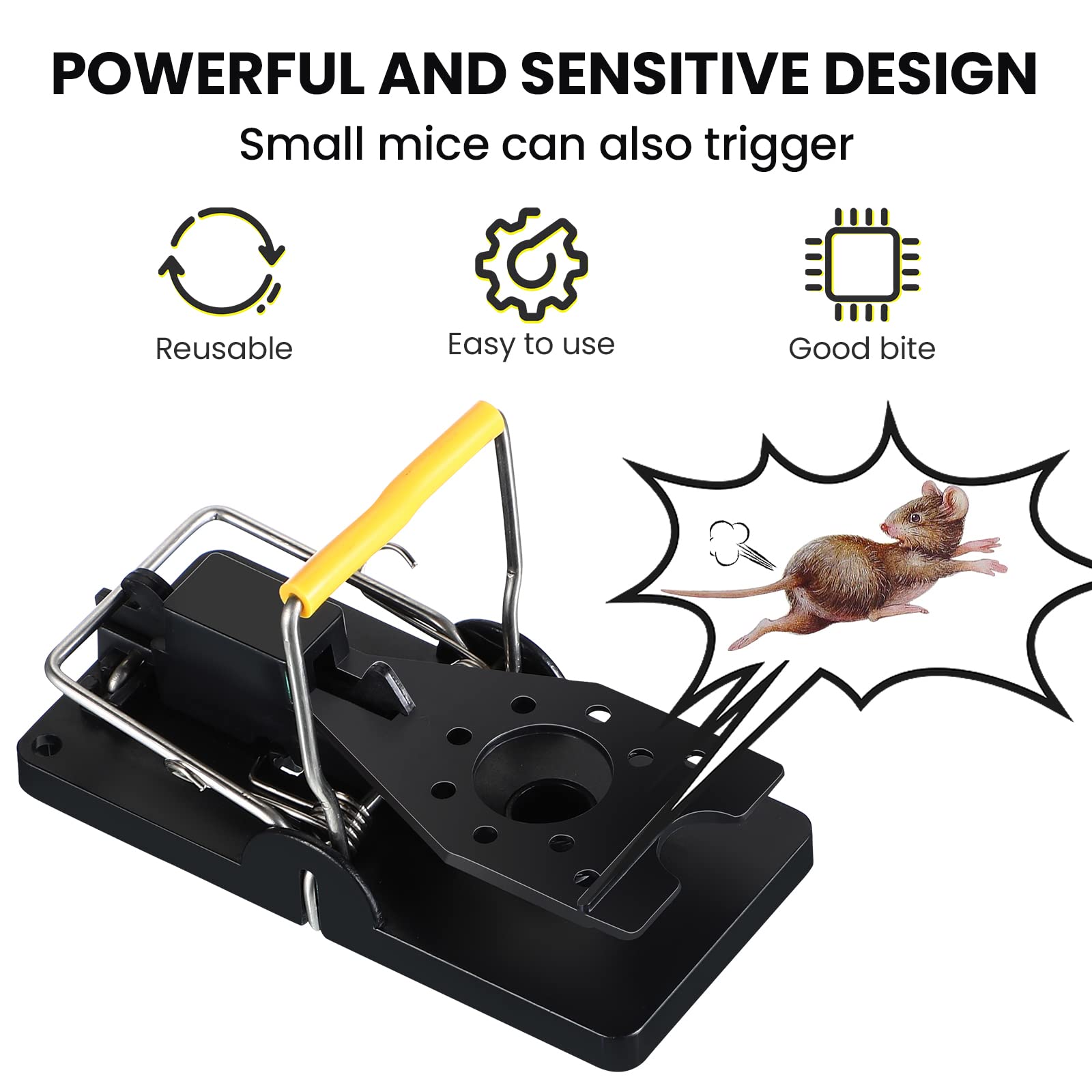Qualirey stainless steel spring trap highlights robust mechanism for quick resets