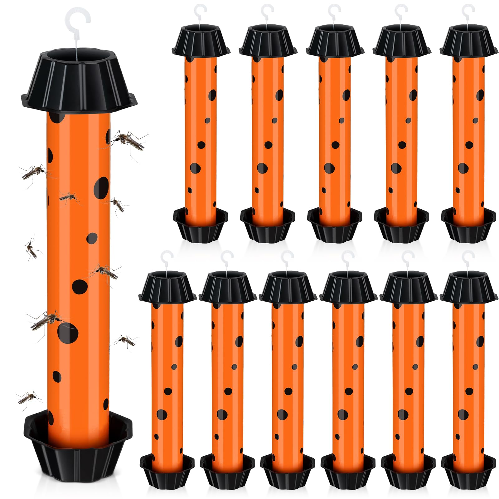 Qualirey sticky fly trap indoors with 12-pack, ready for fast insect capture.