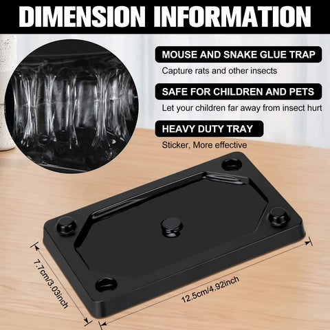 Qualirey sticky glue trap close-up showing strong adhesive for rodents