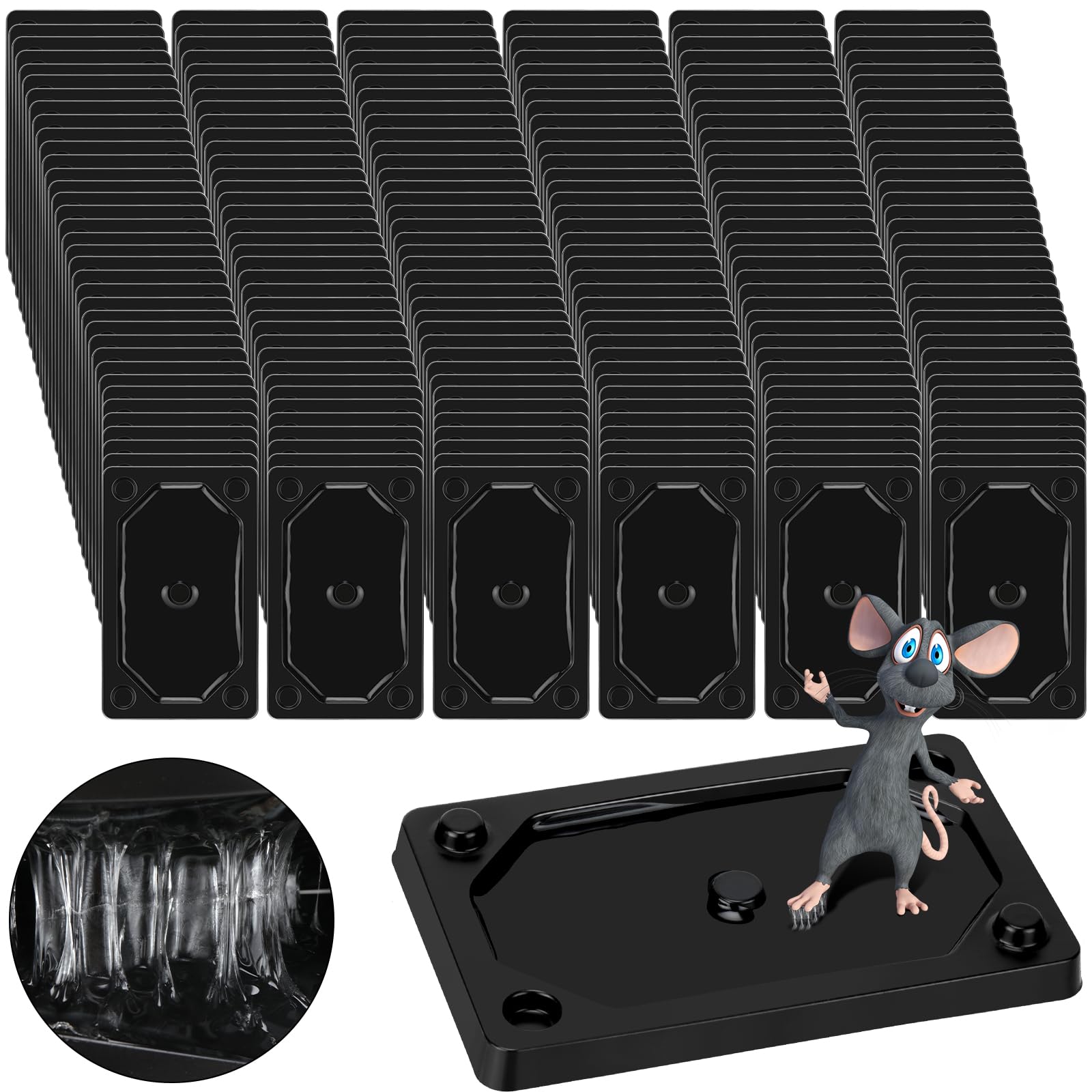 Qualirey sticky mouse board setup shows adhesive trap ready for use in your home