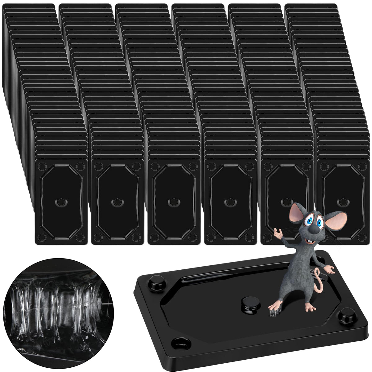 Qualirey sticky mouse board setup shows adhesive trap ready for use in your home