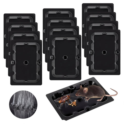 Qualirey sticky mouse trap pack in an interior setting for safe indoor pest control