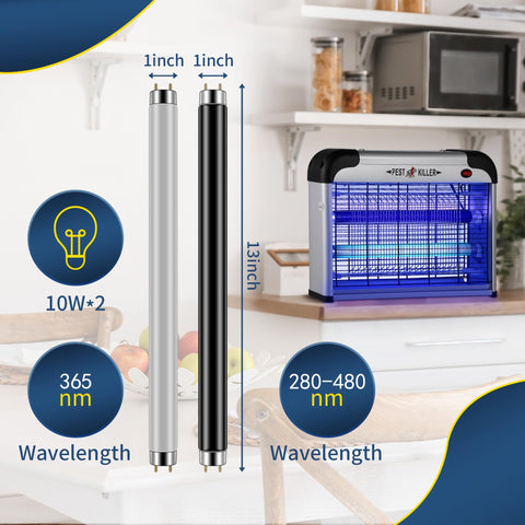 Qualirey T8 easy-install bulb ensures quick swap without tools.