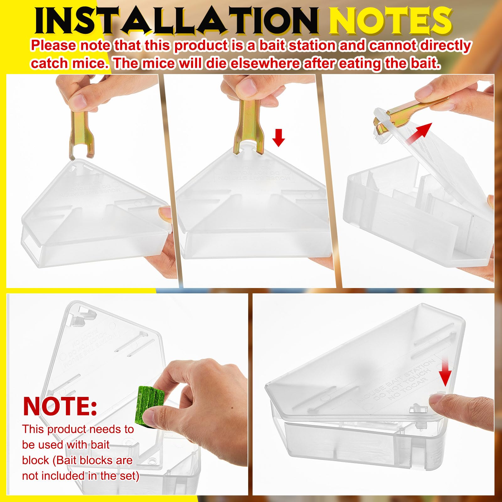 Qualirey triangle mouse station side view highlighting compact corner-friendly design
