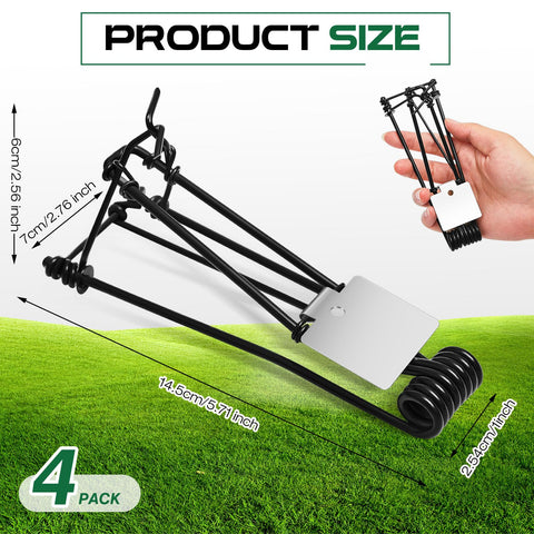 Qualirey weatherproof mole trap in durable steel for long-lasting garden protection.