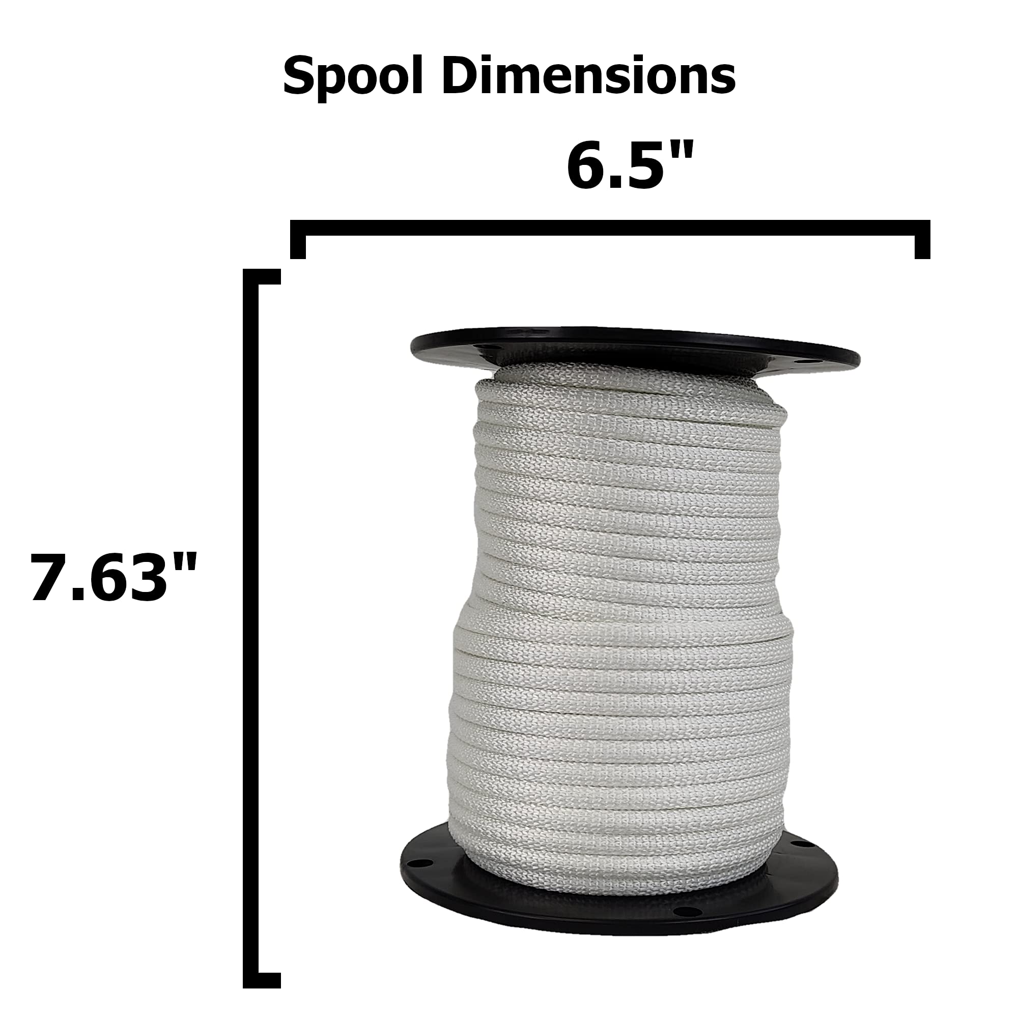 Quality Nylon Rope QNR 100 ft spool ready for indoor or outdoor use.
