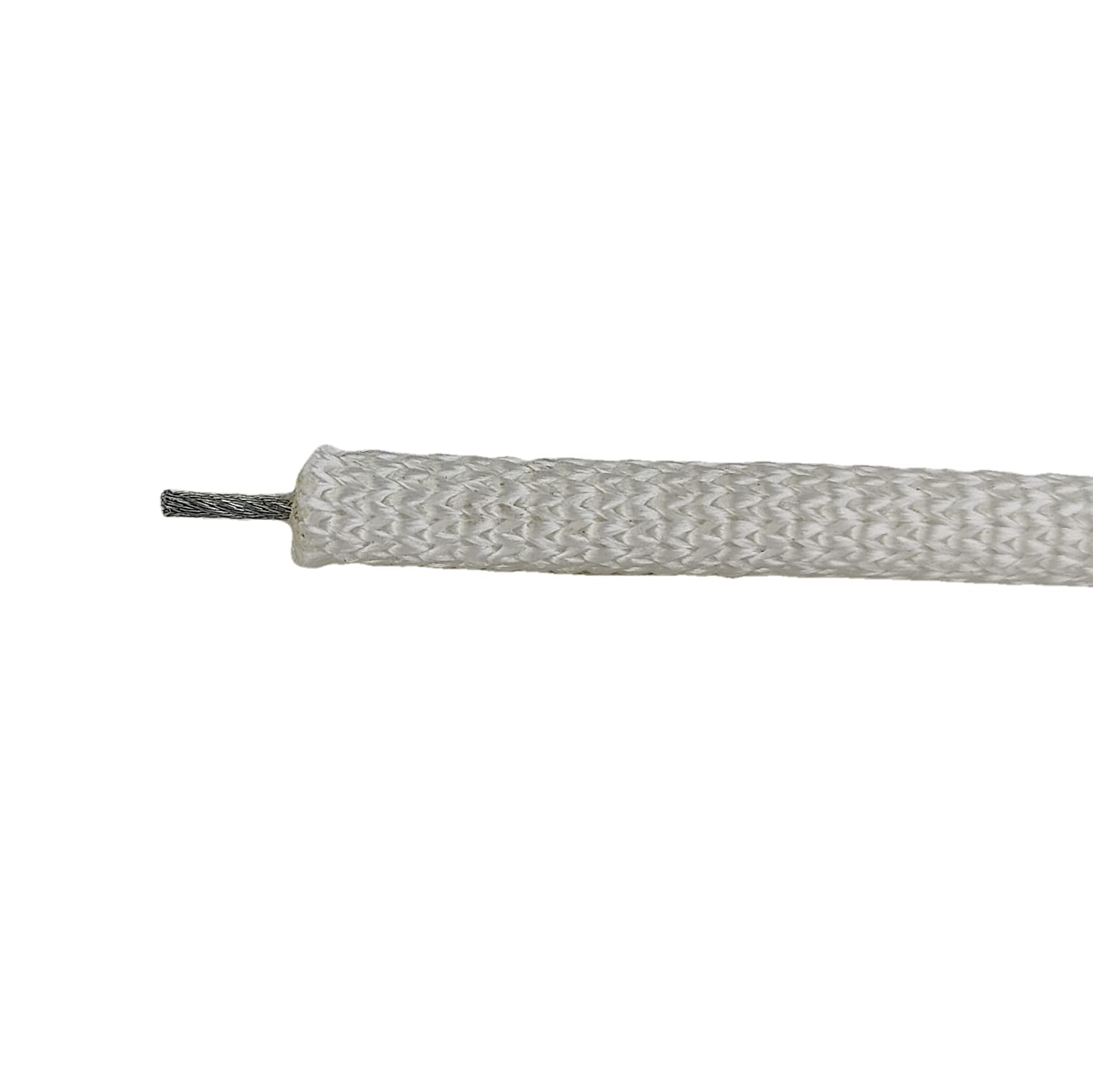 Quality Nylon Rope QNR white jacket resists UV and abrasion.