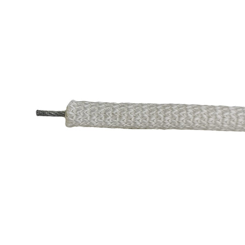 Quality Nylon Rope QNR white jacket resists UV and abrasion.