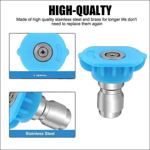 Qualory 0-degree nozzle tip for focused cleaning on tough stains