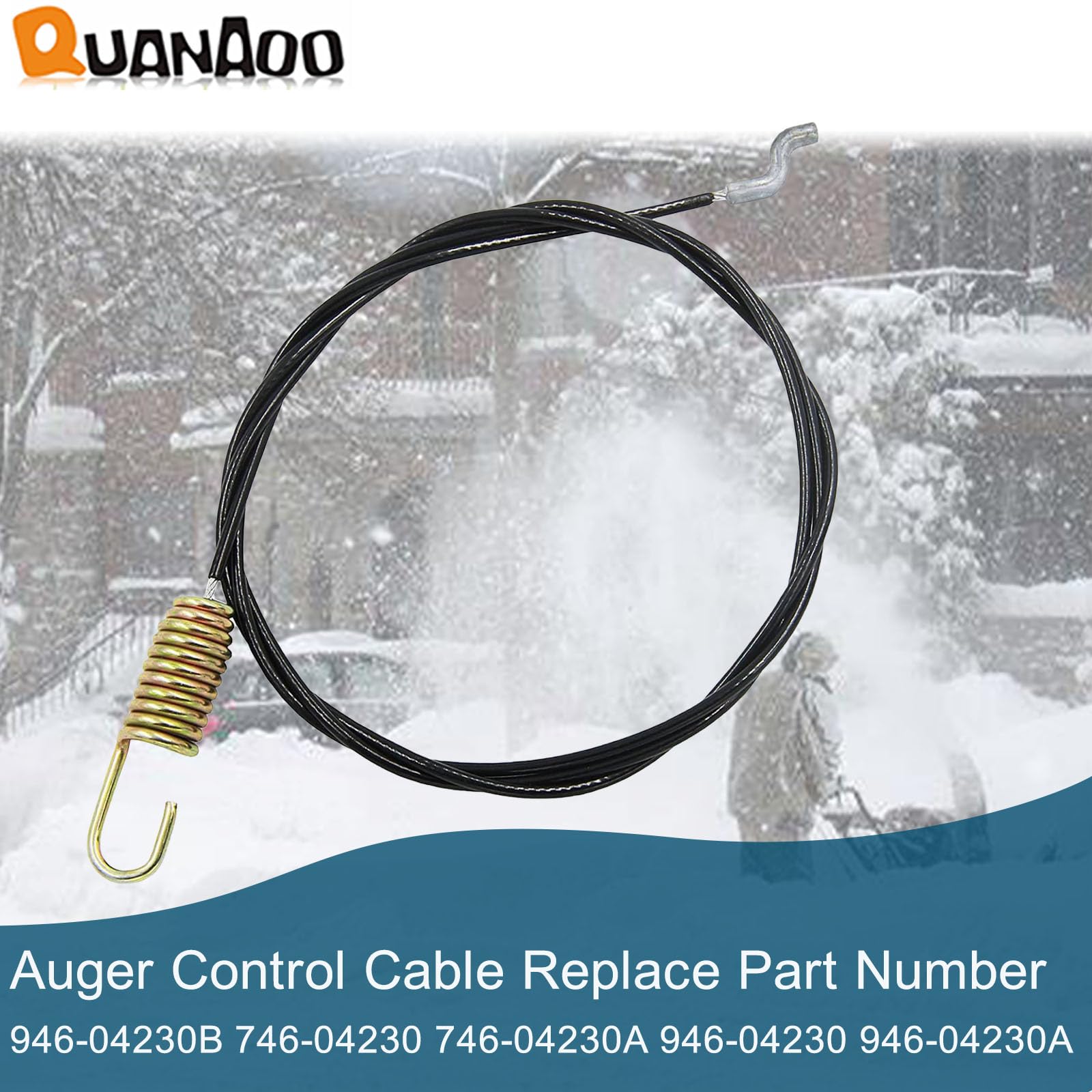 Quanaoo cable packaging highlighting durable construction for long-lasting snow removal
