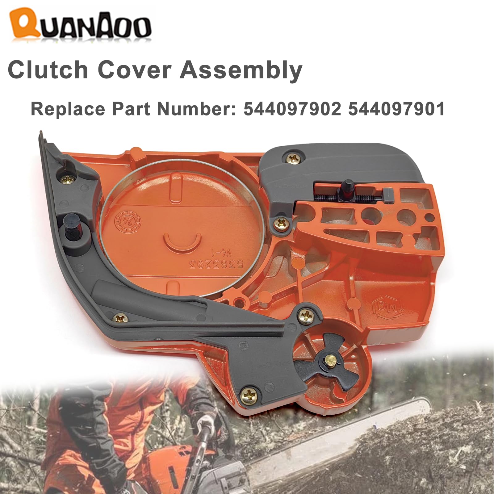 Quanaoo Husqvarna clutch cover for 445 450 series supports quick on-site replacement