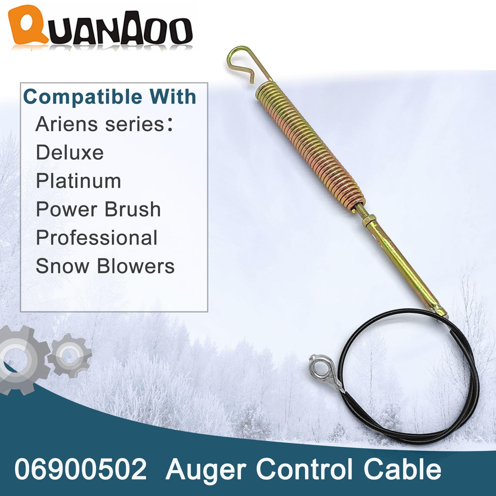 Quanaoo traction cable conduit length view shows proper fit
