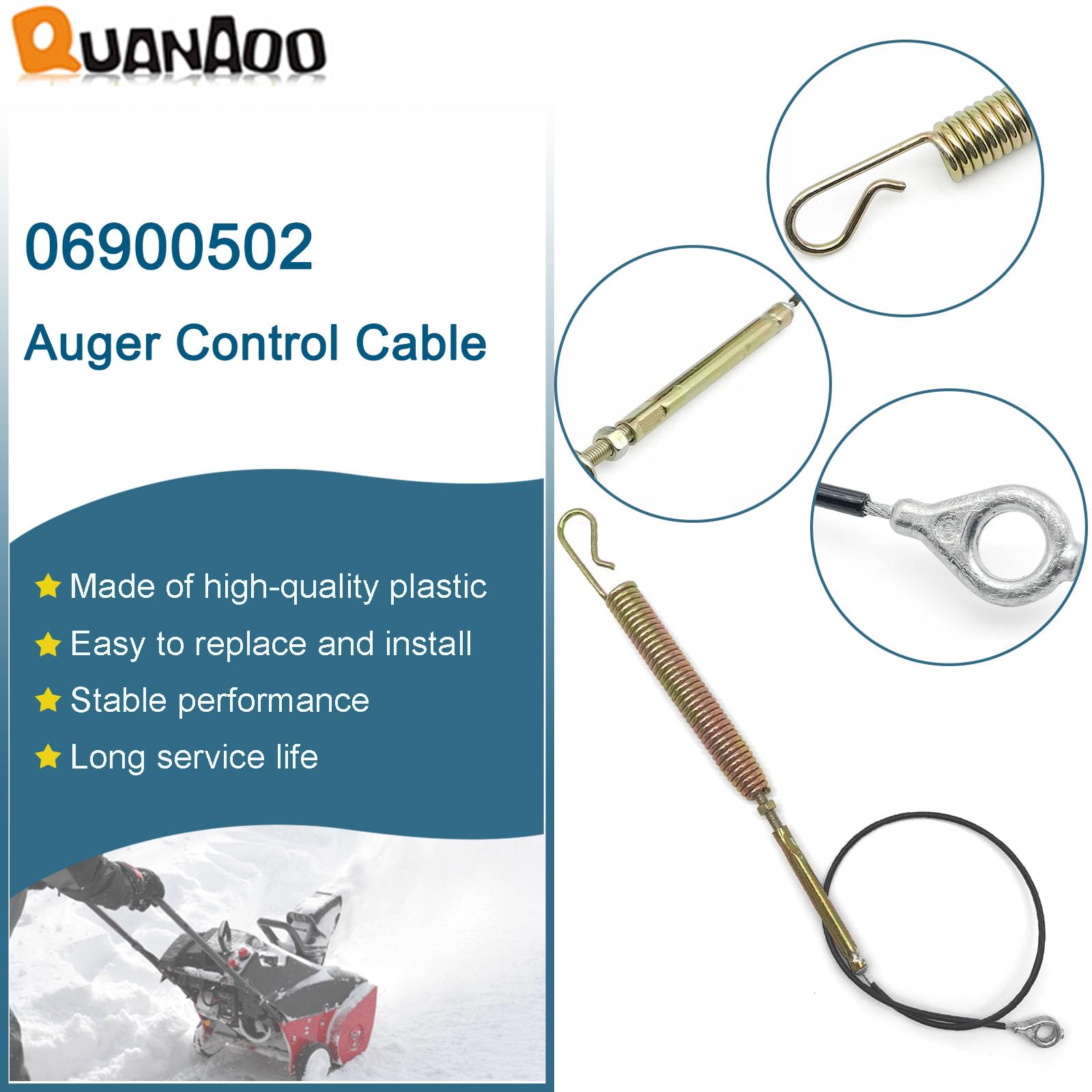 Quanaoo traction cable easy-install design speeds replacement