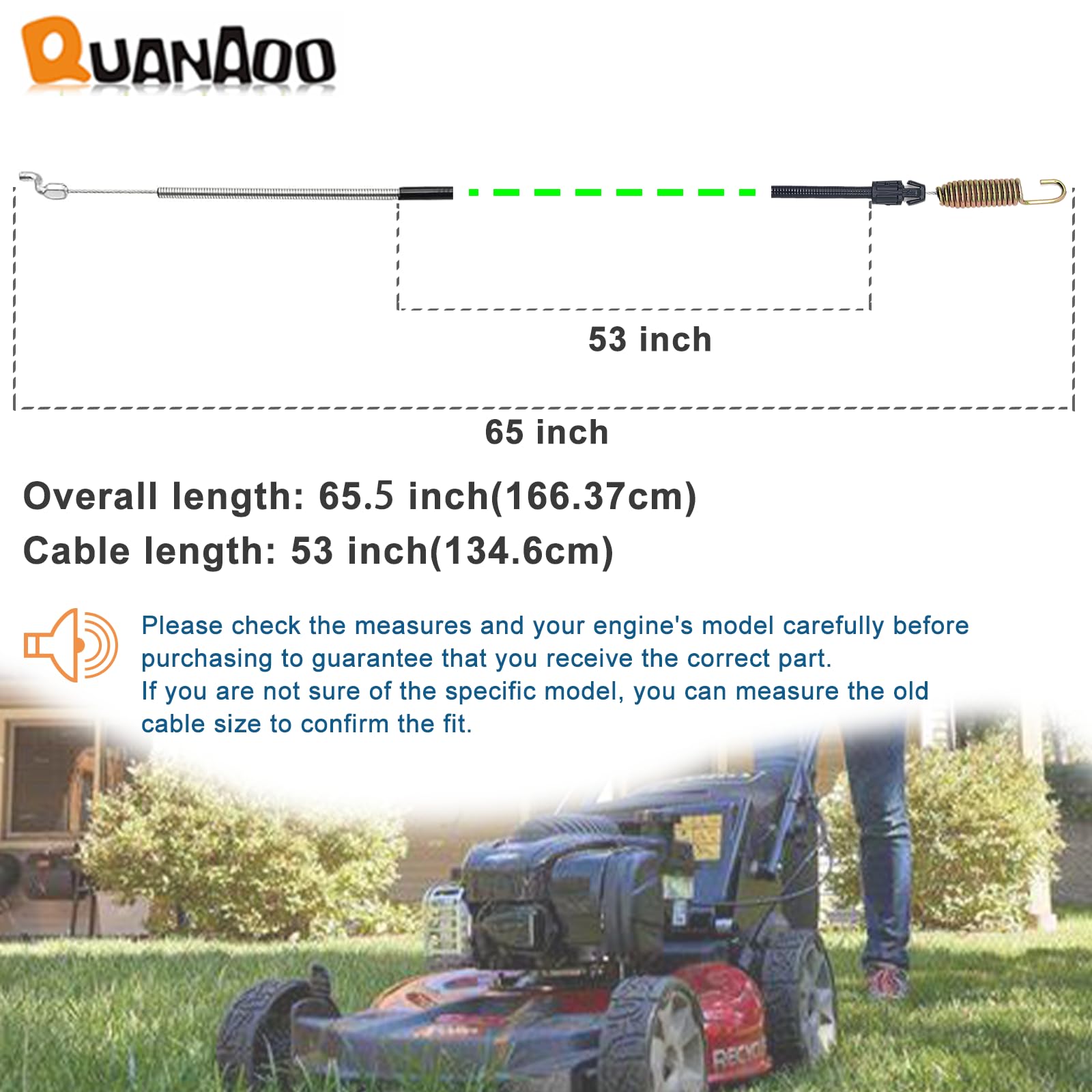 Quanaoo 119-2379 with end bend and spring for secure fit.
