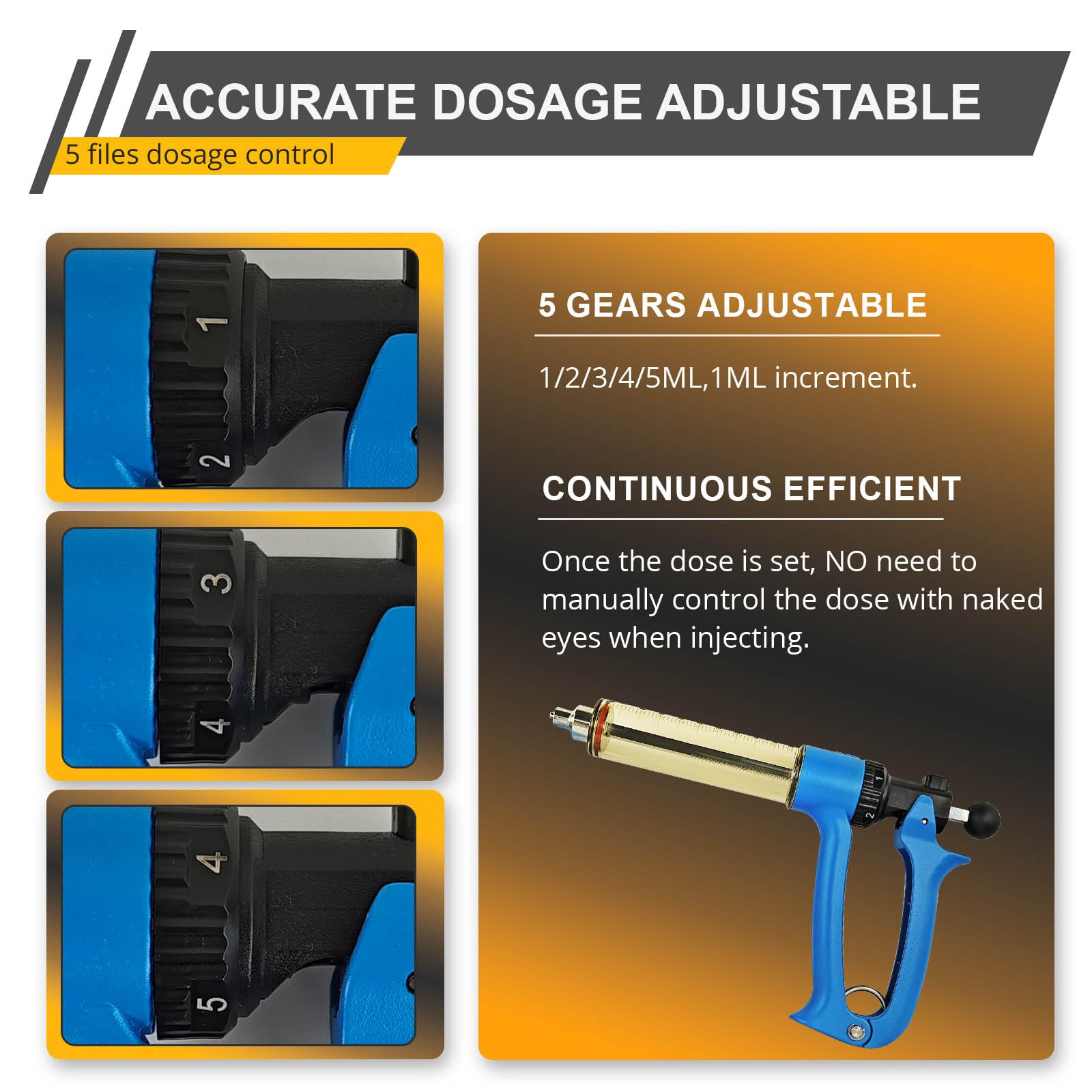 QUANSUPPLY 50ML syringe Luer Lock connection prevents leaks during injections.