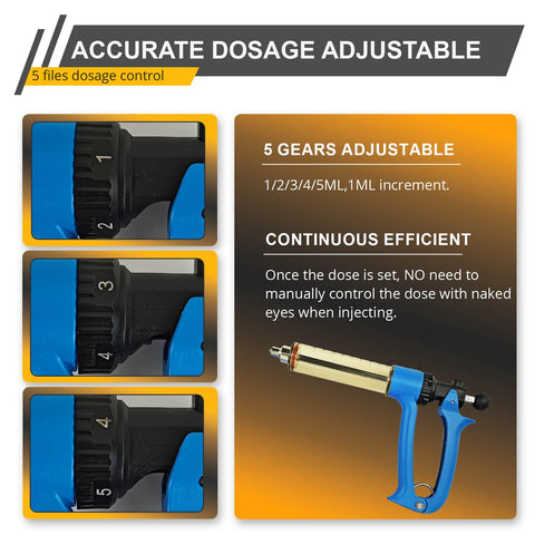 QUANSUPPLY 50ML syringe Luer Lock connection prevents leaks during injections.