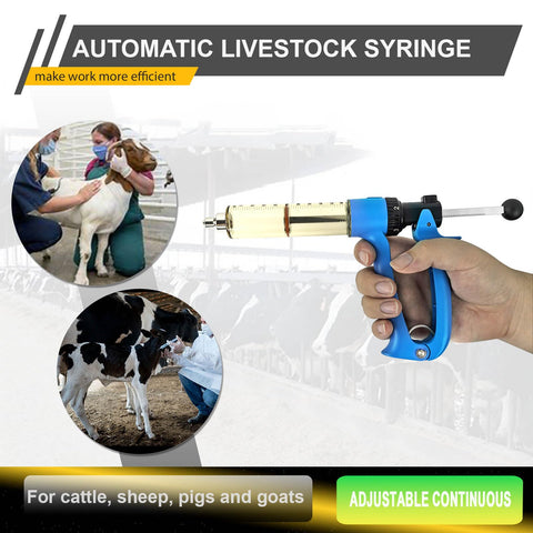 QUANSUPPLY semi-automatic syringe includes two tubes for extended service life.