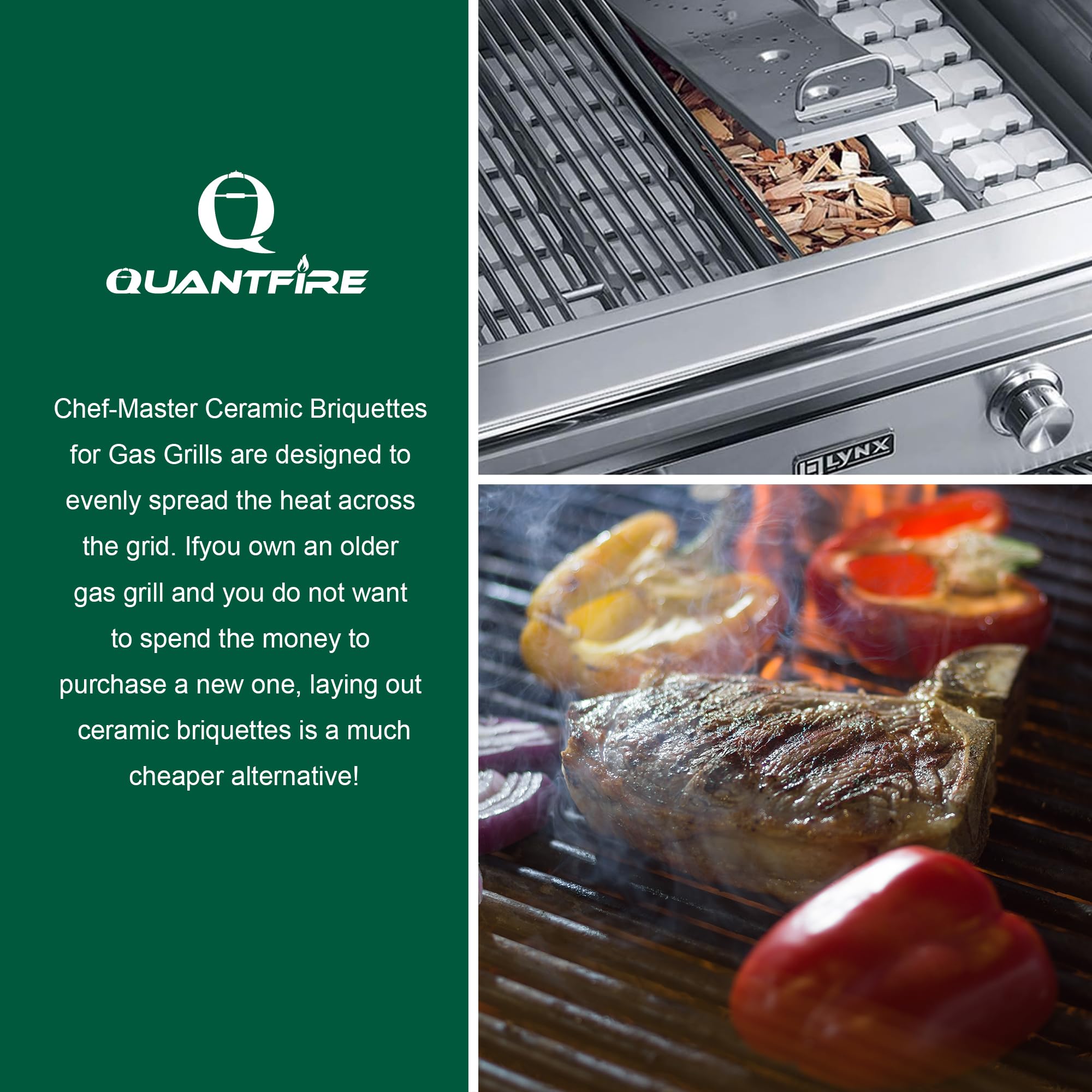 Quantfire durable ceramic blocks offer extended lifespan and potential fuel savings.