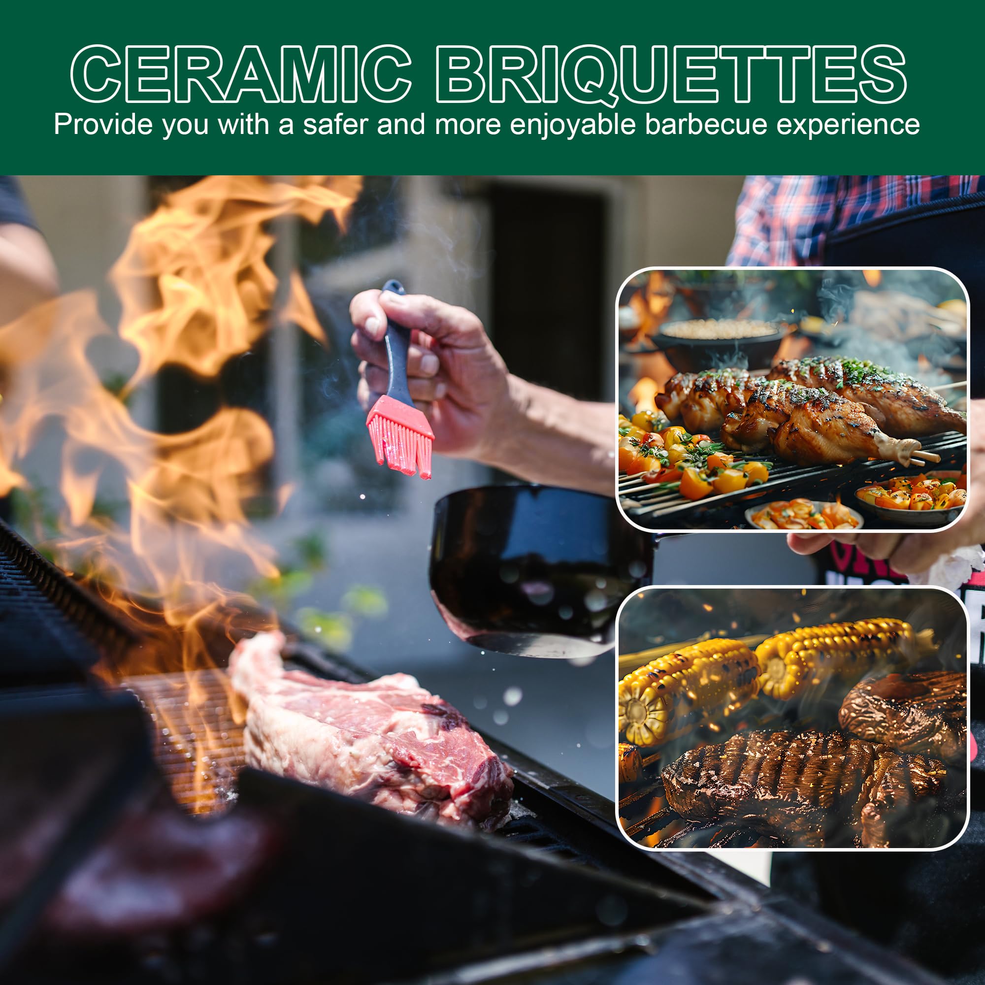 Quantfire briquettes support Turbo and Capt'n Cook models for versatility.