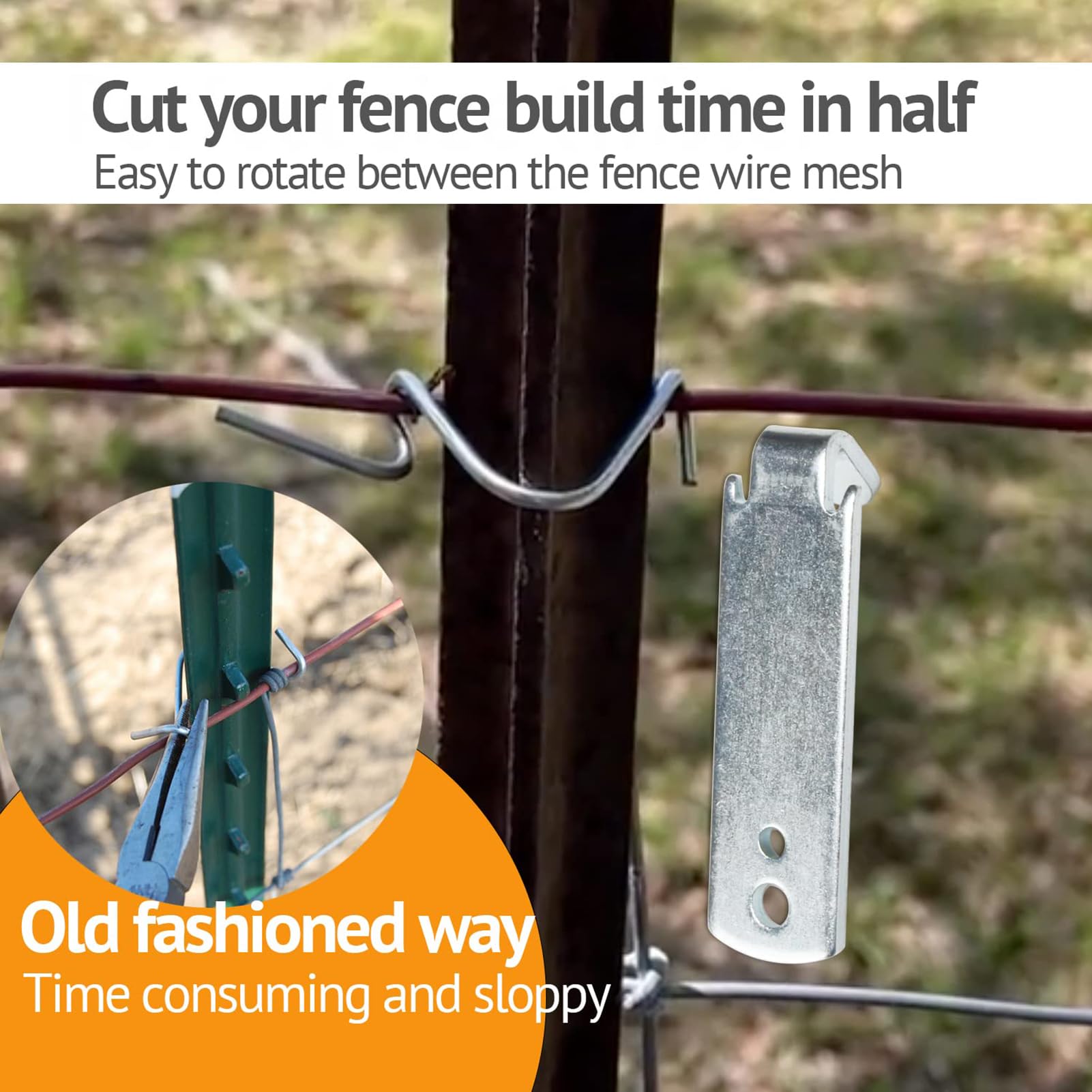Quantfire durable 2-pack fence tools laid out for ready use.