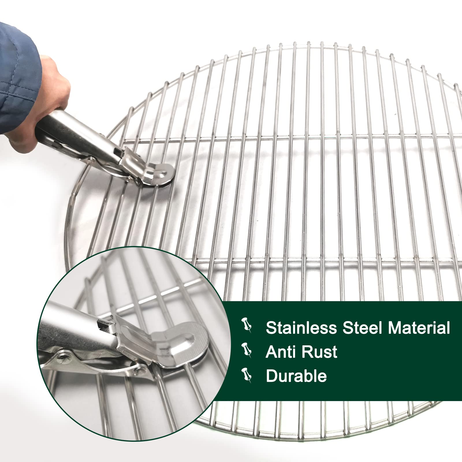Quantfire stainless steel grate grabber highlights durability and rust resistance