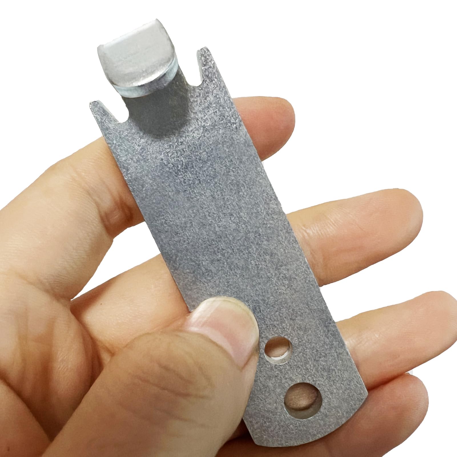 Quantfire T-post clamps being fixed, demonstrating dependable attachment.