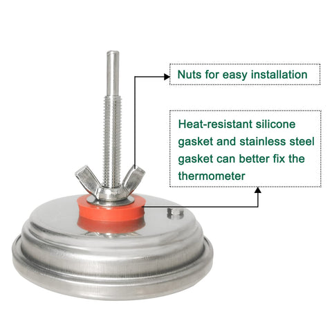 Quantfire thermometer featuring a long stainless steel probe for fast internal readings.