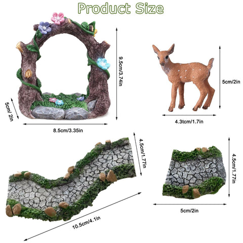 QuarenDen fairy pathway adds charming detail to indoor or outdoor fairy gardens.