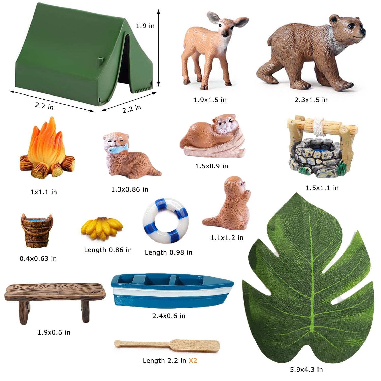 QuarenDen campfire, tent, and canoe set elevates outdoor dioramas