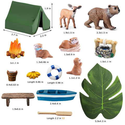 QuarenDen campfire, tent, and canoe set elevates outdoor dioramas