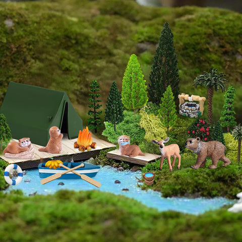 QuarenDen swim ring and well add playful micro landscape details