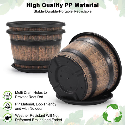 Quarut 5-gallon capacity planter is ideal for larger indoor plants.