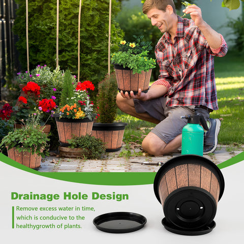 Quarut durable resin construction resists weather and daily use.