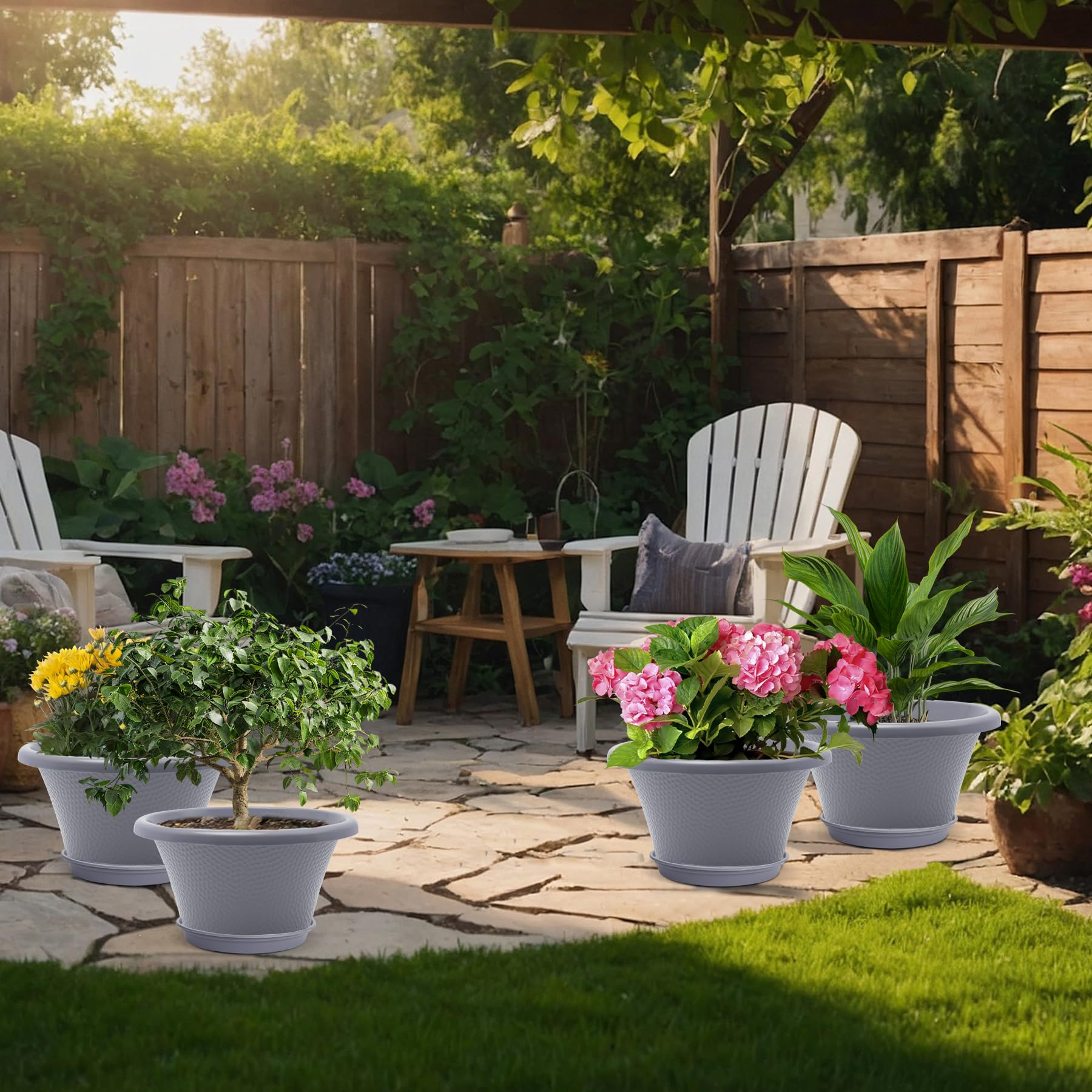 Quarut indoor outdoor planter ready for decks and living rooms.
