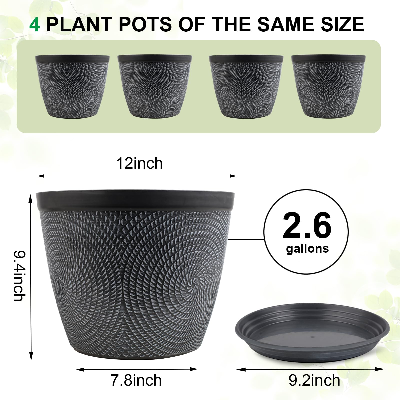 Quarut 4-pack enables easy coordinated setups for multiple plants or gifting.