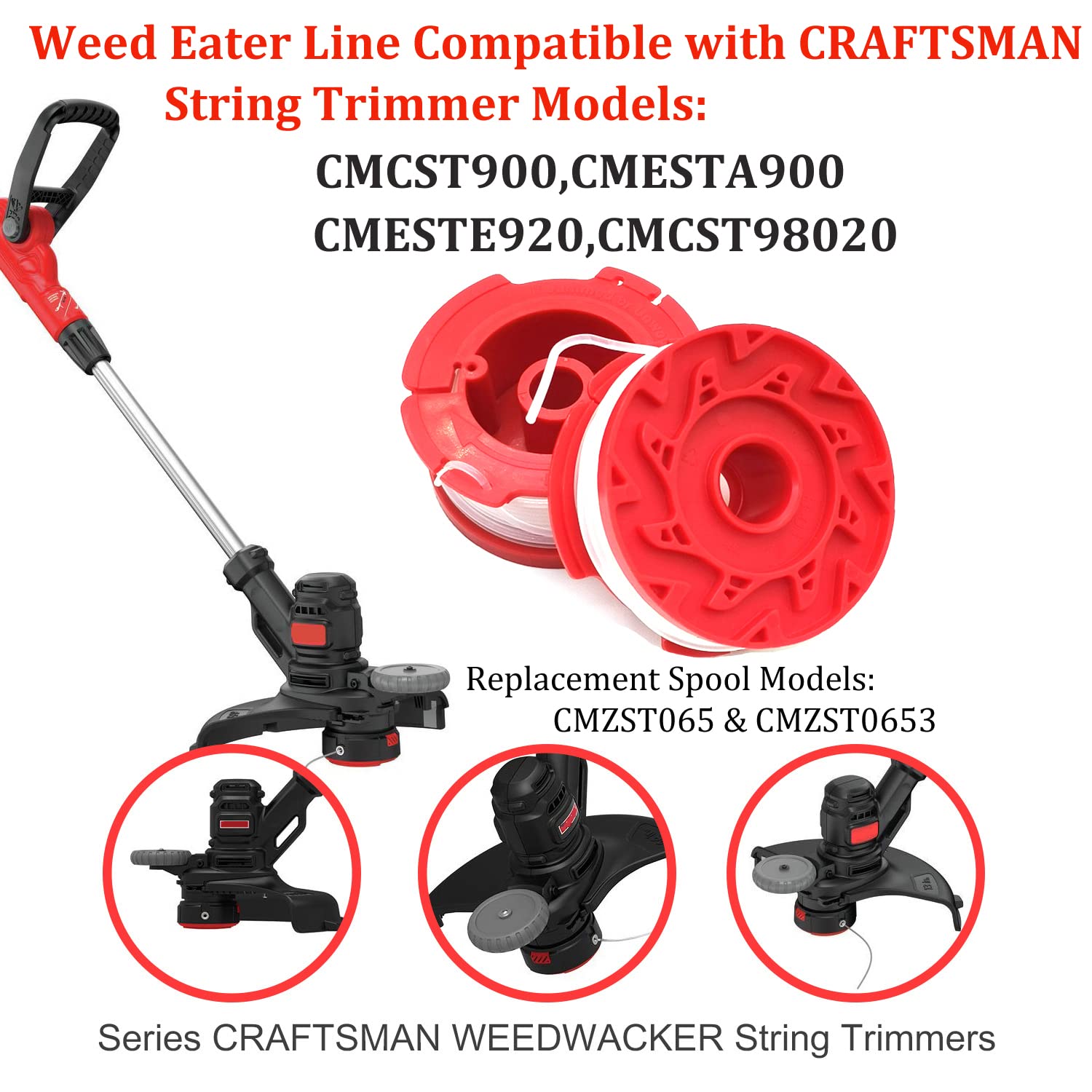 QUASION CMZST0653 pre-wound spool simplifies setup and maintenance.