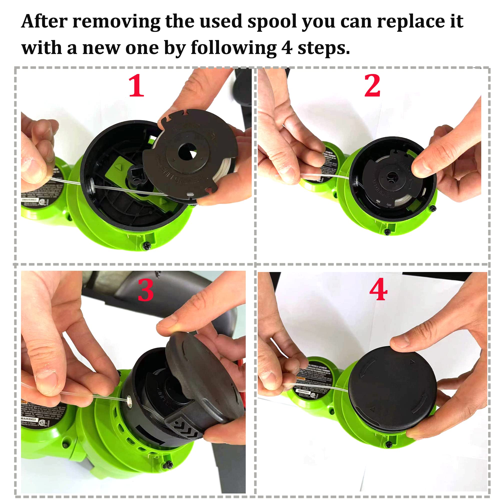 Pre-wound QUASION spool design reducing tangling