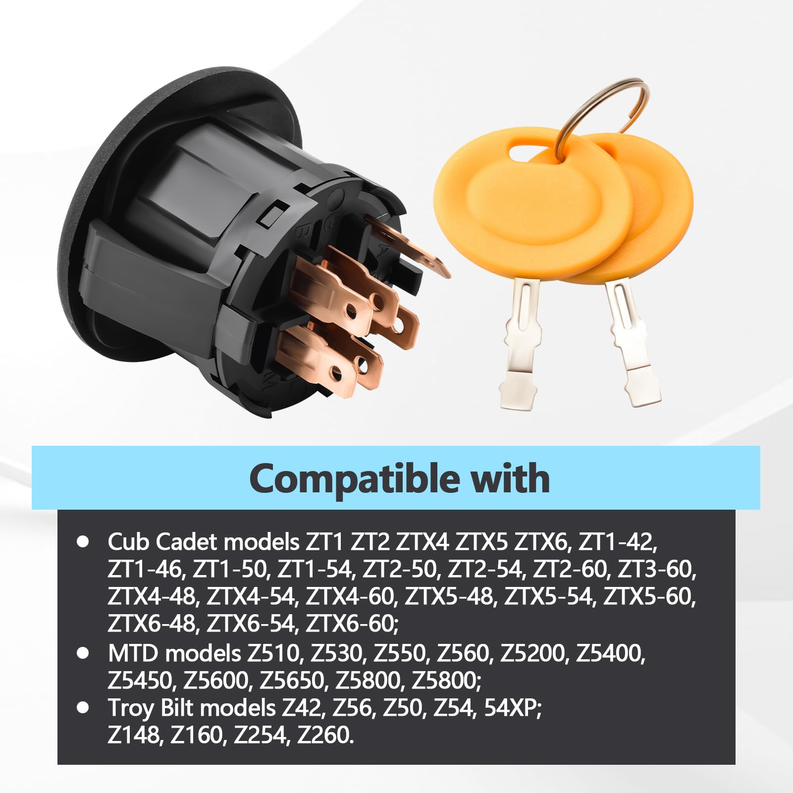 Quealzara ignition switch suitable for MTD Z-series models and more