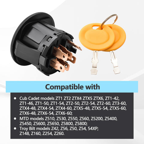 Quealzara ignition switch suitable for MTD Z-series models and more