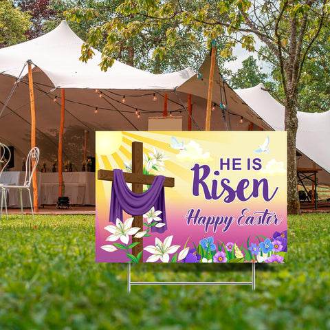 Queekay easter party decor doubles as a friendly backdrop for photos.