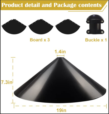 Queension fits most poles and shepherd hooks for versatile use