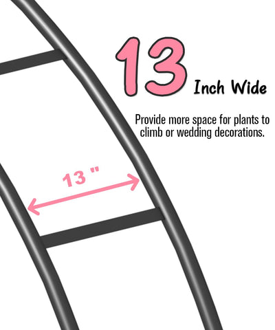 Queension metal arch backdrop stand double-tube design enhances stability for DIY venues.