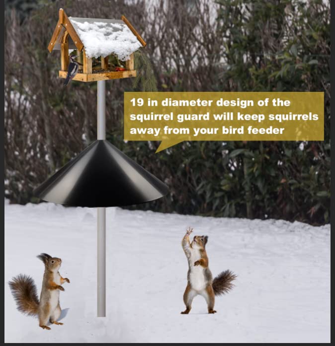 Queension outdoor protection for birdfeeders helps deter pests.