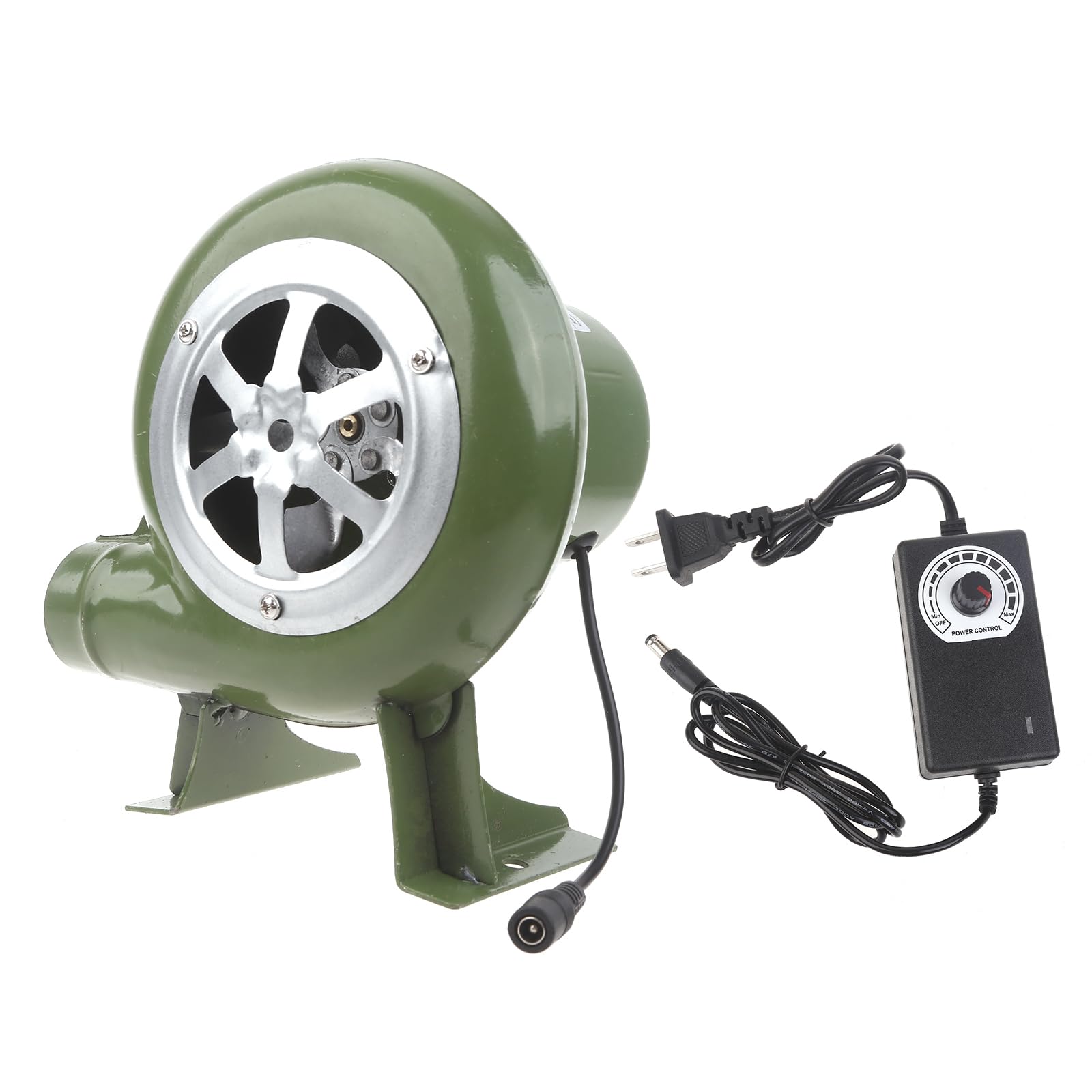 QUETHEDS mini forge blower showcases compact design for forging tasks.