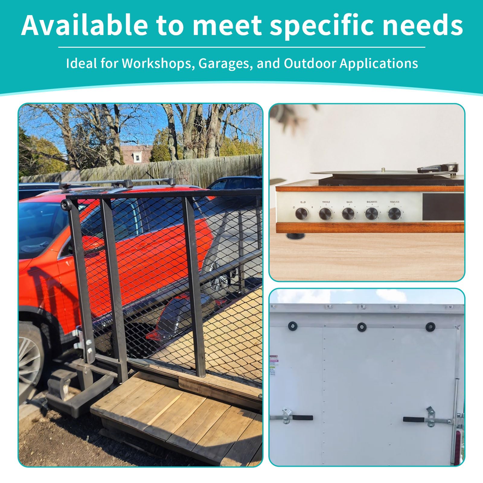 QUFA pad beneath an air compressor helps protect floors and dampen shocks.