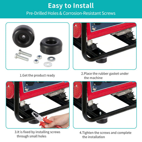 QUFA pad under a pressure washer protects surfaces and dampens vibrations.